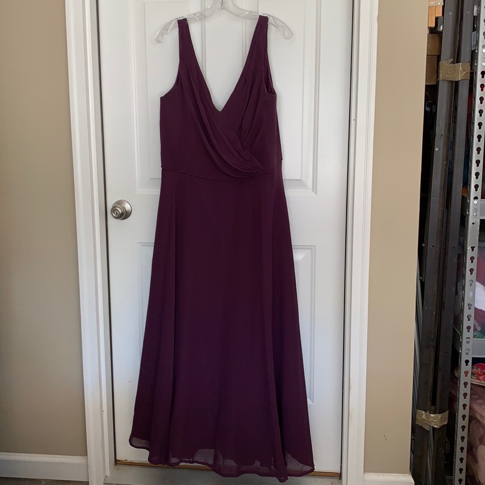 Alfred Angelo Grape Bridesmaid Dress
